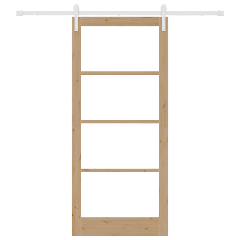 Casa si Gradina - Constructii - Usi interior, exterior si garaj - Usi interior - Usa Glisanta  cu Set Hardware "ORKDAL" Lemn Masiv si Sticla - Infinity.ro