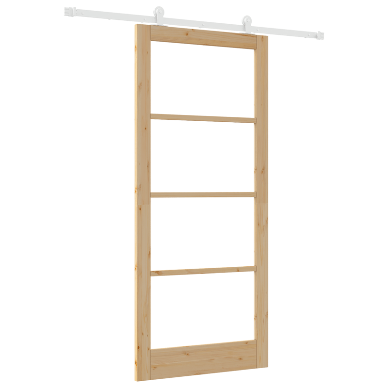 Casa si Gradina - Constructii - Usi interior, exterior si garaj - Usi interior - Usa glisanta  cu set de accesorii 'ORKDAL'din lemn masiv si sticla - Infinity.ro