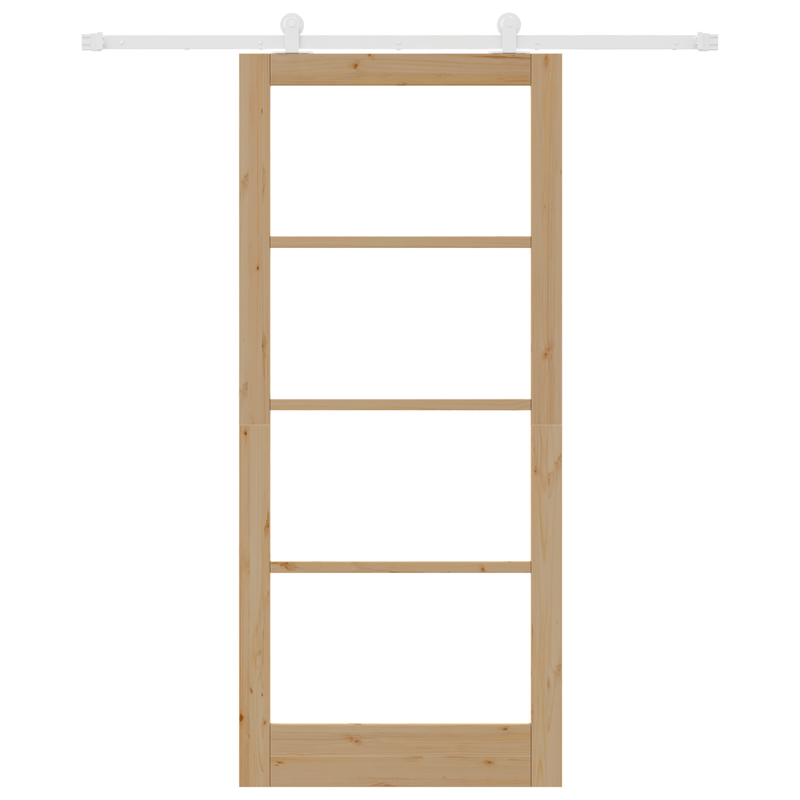 Casa si Gradina - Constructii - Usi interior, exterior si garaj - Usi interior - Usa glisanta  cu set de accesorii 'ORKDAL'din lemn masiv si sticla - Infinity.ro