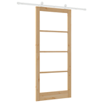 Casa si Gradina - Constructii - Usi interior, exterior si garaj - Usi interior - Usa glisanta  cu set de accesorii 'ORKDAL'din lemn masiv si sticla - Infinity.ro