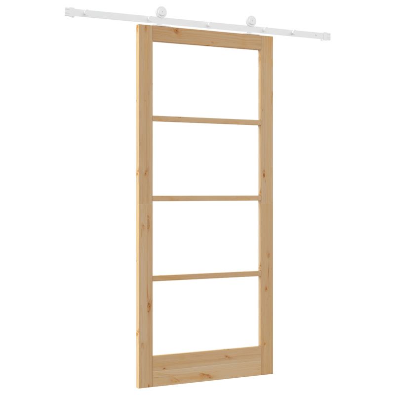 Casa si Gradina - Constructii - Usi interior, exterior si garaj - Usi interior - Usa glisanta  cu set de accesorii 'ORKDAL'din lemn masiv si sticla - Infinity.ro