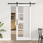 Casa si Gradina - Constructii - Usi interior, exterior si garaj - Usi interior - Usa glisanta  cu set de accesorii 'ORKDAL'Alb 83x202 cm - Infinity.ro