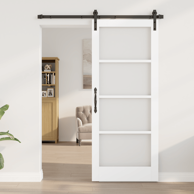 Casa si Gradina - Constructii - Usi interior, exterior si garaj - Usi interior - Usa glisanta  cu set de accesorii 'ORKDAL'Alb 83x202 cm - Infinity.ro
