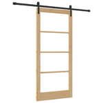 Casa si Gradina - Constructii - Usi interior, exterior si garaj - Usi interior - Usa glisanta  cu set de accesorii "ORKDAL" Lemn masiv si sticla - Infinity.ro