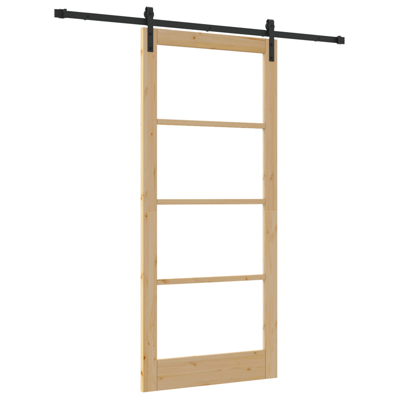 Casa si Gradina - Constructii - Usi interior, exterior si garaj - Usi interior - Usa glisanta cu set de hardware 'ORKDAL'din lemn masiv si sticla - Infinity.ro