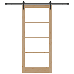 Casa si Gradina - Constructii - Usi interior, exterior si garaj - Usi interior - Usa glisanta cu set de hardware 'ORKDAL'din lemn masiv si sticla - Infinity.ro