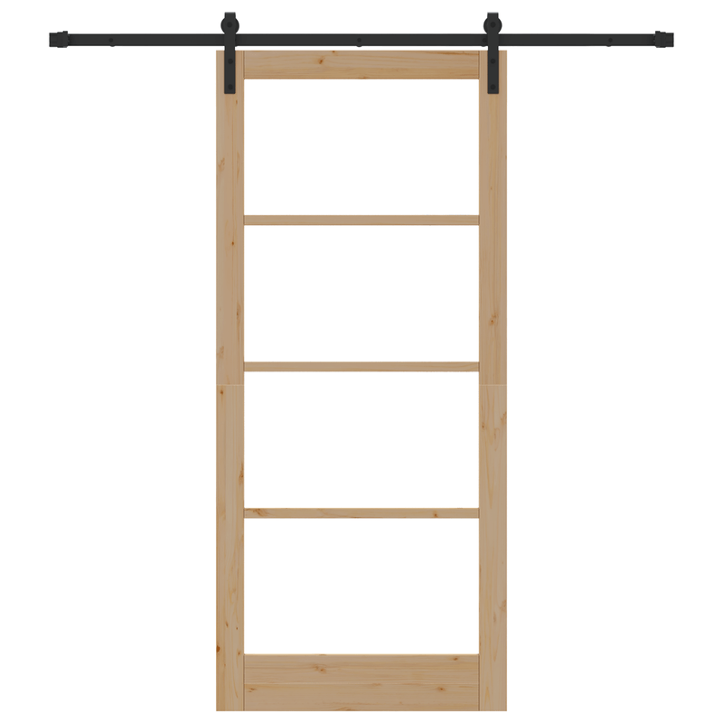 Casa si Gradina - Constructii - Usi interior, exterior si garaj - Usi interior - Usa glisanta cu set de hardware 'ORKDAL'din lemn masiv si sticla - Infinity.ro