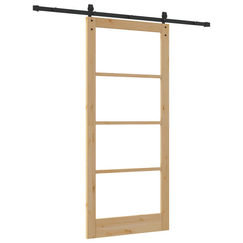 Casa si Gradina - Constructii - Usi interior, exterior si garaj - Usi interior - Usa glisanta cu set de hardware 'ORKDAL'din lemn masiv si sticla - Infinity.ro