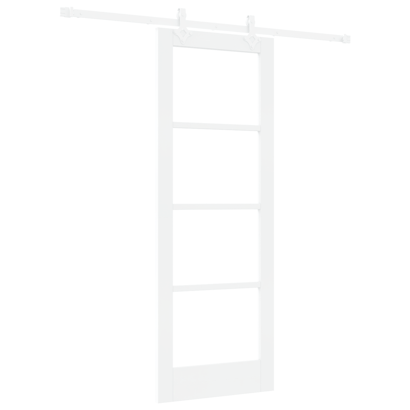 Casa si Gradina - Constructii - Usi interior, exterior si garaj - Usi garaj - Set Usi Glisante Set de 2 Alb MDF 73.5 x 198.5 cm - Infinity.ro