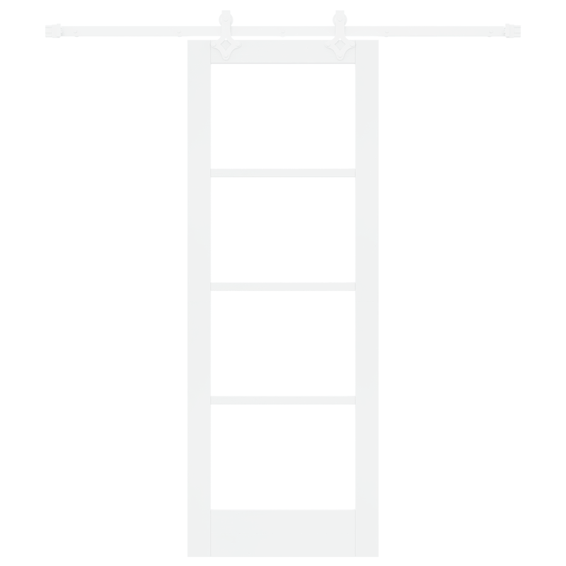 Casa si Gradina - Constructii - Usi interior, exterior si garaj - Usi garaj - Set Usi Glisante Set de 2 Alb MDF 73.5 x 198.5 cm - Infinity.ro
