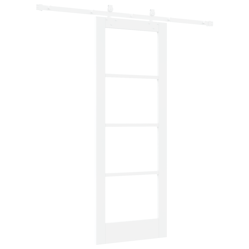 Casa si Gradina - Constructii - Usi interior, exterior si garaj - Usi garaj - Set Usi Glisante Set de 2 Alb MDF 73.5 x 198.5 cm - Infinity.ro