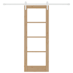Casa si Gradina - Constructii - Usi interior, exterior si garaj - Usi interior - Usa glisanta  cu set de hardware 'ORKDAL'Lemn masiv si sticla - Infinity.ro