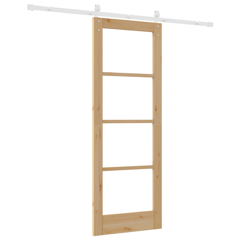 Casa si Gradina - Constructii - Usi interior, exterior si garaj - Usi interior - Usa glisanta  cu set de hardware 'ORKDAL'Lemn masiv si sticla - Infinity.ro