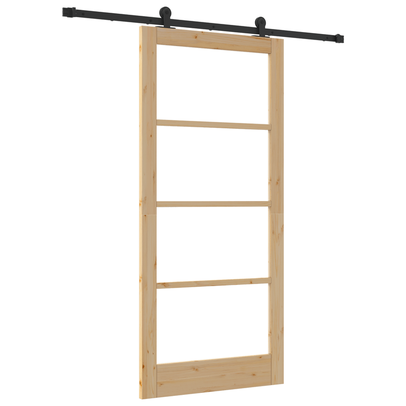 Casa si Gradina - Constructii - Usi interior, exterior si garaj - Usi interior - Usa glisanta  cu set hardware 'ORKDAL'Lemn masiv & Sticla - Infinity.ro