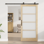 Casa si Gradina - Constructii - Usi interior, exterior si garaj - Usi interior - Usa glisanta  cu set hardware 'ORKDAL'Lemn masiv & Sticla - Infinity.ro