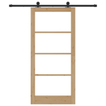 Casa si Gradina - Constructii - Usi interior, exterior si garaj - Usi interior - Usa glisanta  cu set hardware 'ORKDAL'Lemn masiv & Sticla - Infinity.ro