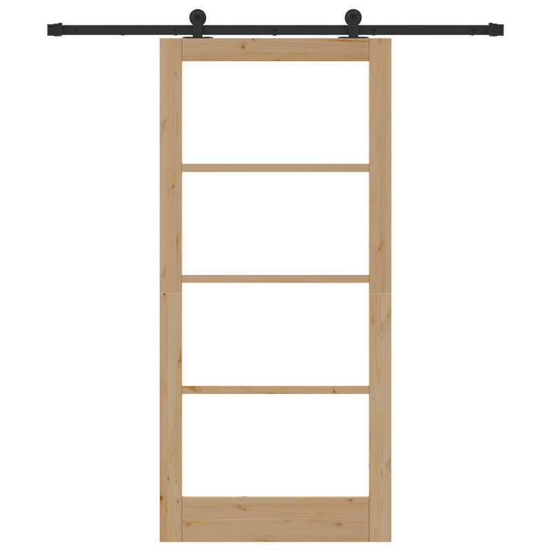 Casa si Gradina - Constructii - Usi interior, exterior si garaj - Usi interior - Usa glisanta  cu set hardware 'ORKDAL'Lemn masiv & Sticla - Infinity.ro