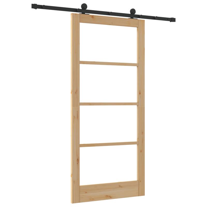 Casa si Gradina - Constructii - Usi interior, exterior si garaj - Usi interior - Usa glisanta  cu set hardware 'ORKDAL'Lemn masiv & Sticla - Infinity.ro