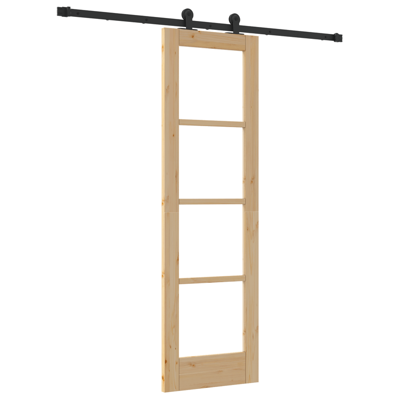 Casa si Gradina - Constructii - Usi interior, exterior si garaj - Usi interior - Usa Glisanta  cu Set de Accesorii 'ORKDAL'Lemn Masiv & Sticla - Infinity.ro