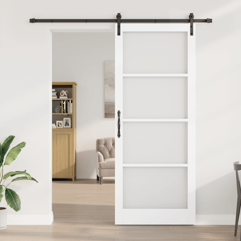 Casa si Gradina - Constructii - Usi interior, exterior si garaj - Usi interior - Usa glisanta  cu set de accesorii 'ORKDAL'Alb 93x232 cm - Infinity.ro