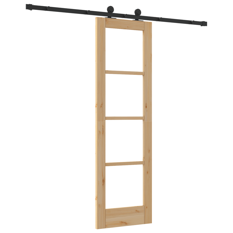 Casa si Gradina - Constructii - Usi interior, exterior si garaj - Usi interior - Usa glisanta  cu set de accesorii 'ORKDAL'Lemn masiv si sticla - Infinity.ro
