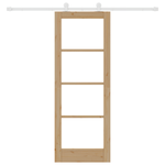 Casa si Gradina - Constructii - Usi interior, exterior si garaj - Usi interior - Usa glisanta  cu set de hardware 'ORKDAL'Lemn solid si sticla - Infinity.ro