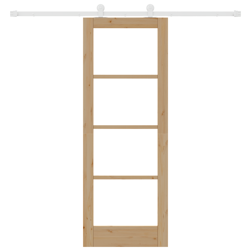Casa si Gradina - Constructii - Usi interior, exterior si garaj - Usi interior - Usa glisanta  cu set de hardware 'ORKDAL'Lemn solid si sticla - Infinity.ro