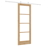 Casa si Gradina - Constructii - Usi interior, exterior si garaj - Usi interior - Usa glisanta  cu set de hardware 'ORKDAL'Lemn solid si sticla - Infinity.ro