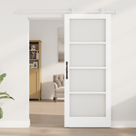 Casa si Gradina - Constructii - Usi interior, exterior si garaj - Usi interior - Usa glisanta  'ORKDAL'alb din lemn masiv si sticla - Infinity.ro