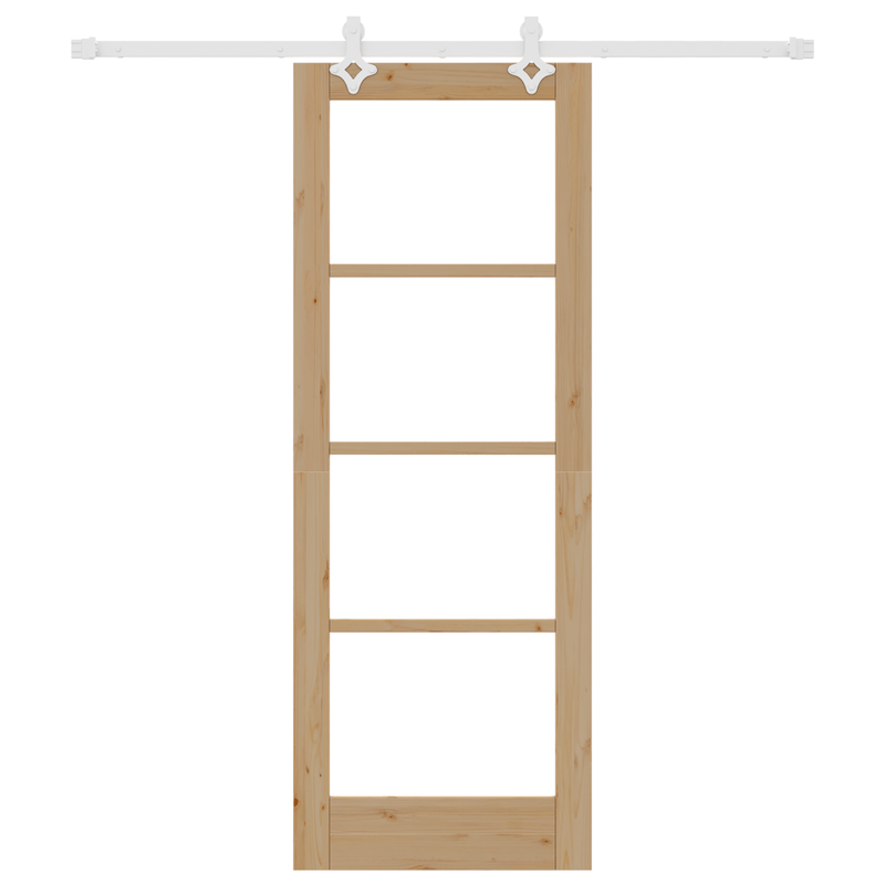 Casa si Gradina - Constructii - Usi interior, exterior si garaj - Usi interior - Usa Glisanta  cu Set de Accesorii 73.5x198.5 cm Lemn Masiv Pin - Infinity.ro