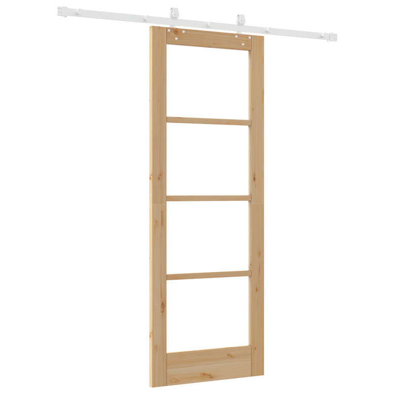 Casa si Gradina - Constructii - Usi interior, exterior si garaj - Usi interior - Usa Glisanta  cu Set de Accesorii 73.5x198.5 cm Lemn Masiv Pin - Infinity.ro