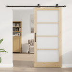 Casa si Gradina - Constructii - Usi interior, exterior si garaj - Usi interior - Usa glisanta  cu set de hardware 'ORKDAL'Lemn masiv & Sticla - Infinity.ro