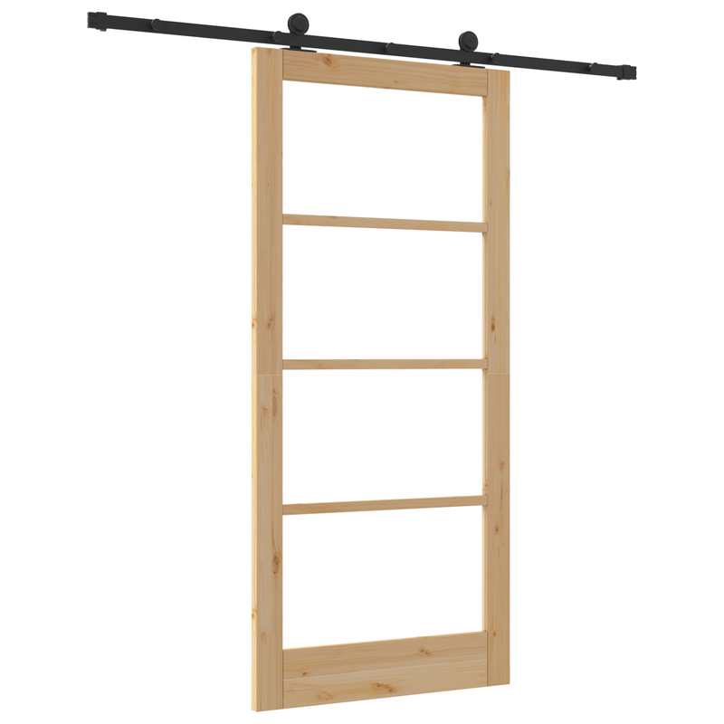 Casa si Gradina - Constructii - Usi interior, exterior si garaj - Usi interior - Usa glisanta  cu set de hardware 'ORKDAL'Lemn masiv & Sticla - Infinity.ro