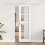 Casa si Gradina - Constructii - Usi interior, exterior si garaj - Usi interior - Usa Glisanta  cu Set de Hardware 'ORKDAL'Alb Lemn Masiv si Sticla - Infinity.ro