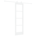 Casa si Gradina - Constructii - Usi interior, exterior si garaj - Usi interior - Usa Glisanta  cu Set de Hardware 'ORKDAL'Alb Lemn Masiv si Sticla - Infinity.ro