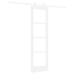 Casa si Gradina - Constructii - Usi interior, exterior si garaj - Usi interior - Usa Glisanta  cu Set de Hardware 'ORKDAL'Alb Lemn Masiv si Sticla - Infinity.ro