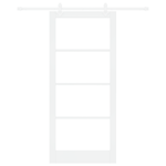 Casa si Gradina - Constructii - Usi interior, exterior si garaj - Usi interior - Usa glisanta  cu set de hardware Alb 93x211 cm Lemn masiv din pin - Infinity.ro