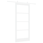 Casa si Gradina - Constructii - Usi interior, exterior si garaj - Usi interior - Usa glisanta  cu set de hardware Alb 93x211 cm Lemn masiv din pin - Infinity.ro