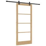 Casa si Gradina - Constructii - Usi interior, exterior si garaj - Usi interior - Usa glisanta  cu set de accesorii 'ORKDAL'din lemn masiv si sticla - Infinity.ro