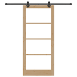 Casa si Gradina - Constructii - Usi interior, exterior si garaj - Usi interior - Usa glisanta  cu set de accesorii 'ORKDAL'din lemn masiv si sticla - Infinity.ro