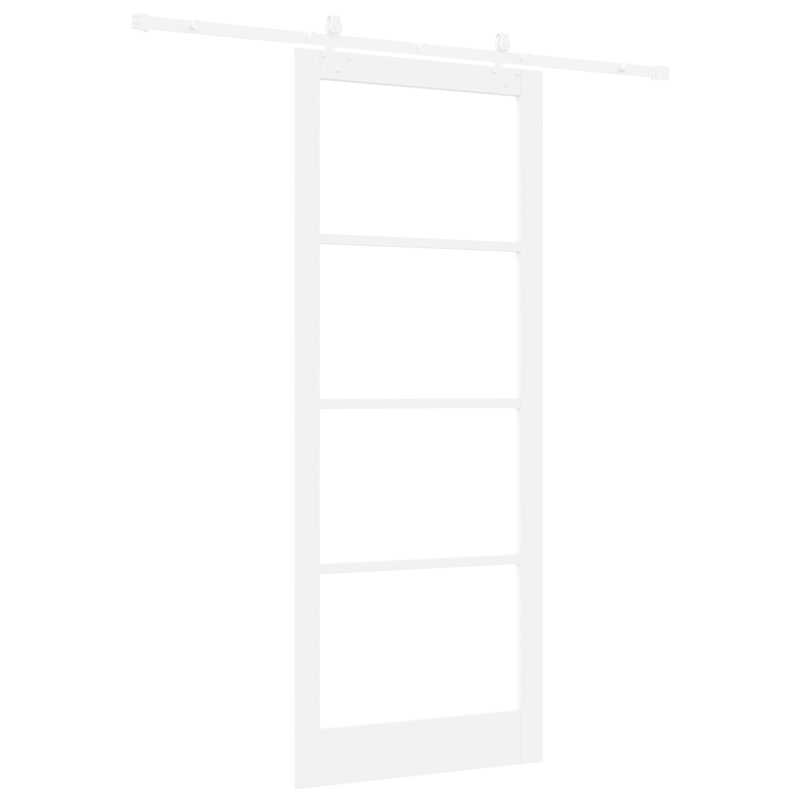 Casa si Gradina - Constructii - Usi interior, exterior si garaj - Usi interior - Set usi glisante  cu hardware alb 93x232 cm din lemn masiv de pin - Infinity.ro