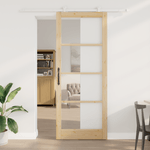 Casa si Gradina - Constructii - Usi interior, exterior si garaj - Usi interior - Usa glisanta  cu set de feronerie 'ORKDAL'Lemn masiv si sticla - Infinity.ro