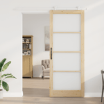 Casa si Gradina - Constructii - Usi interior, exterior si garaj - Usi interior - Usa glisanta  cu set de feronerie 'ORKDAL'Lemn masiv si sticla - Infinity.ro