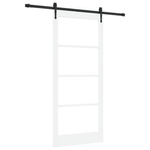 Casa si Gradina - Constructii - Usi interior, exterior si garaj - Usi interior - Usa Glisanta  cu Set de Accesorii Alb 93x211 cm Lemn Masiv din Pin - Infinity.ro