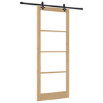 Casa si Gradina - Constructii - Usi interior, exterior si garaj - Usi interior - Usa Glisanta  cu Set Hardware 'ORKDAL'Lemn Solid & Sticla - Infinity.ro