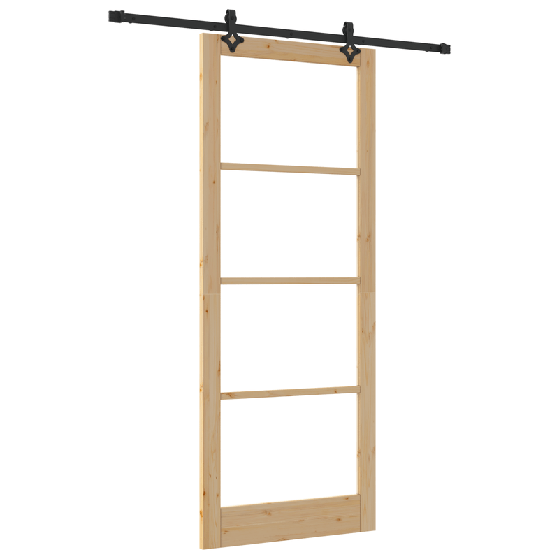 Casa si Gradina - Constructii - Usi interior, exterior si garaj - Usi interior - Usa Glisanta  cu Set Hardware 'ORKDAL'Lemn Solid & Sticla - Infinity.ro