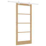 Casa si Gradina - Constructii - Usi interior, exterior si garaj - Usi interior - Usa glisanta  cu set de hardware 93x211 cm lemn masiv de pin - Infinity.ro