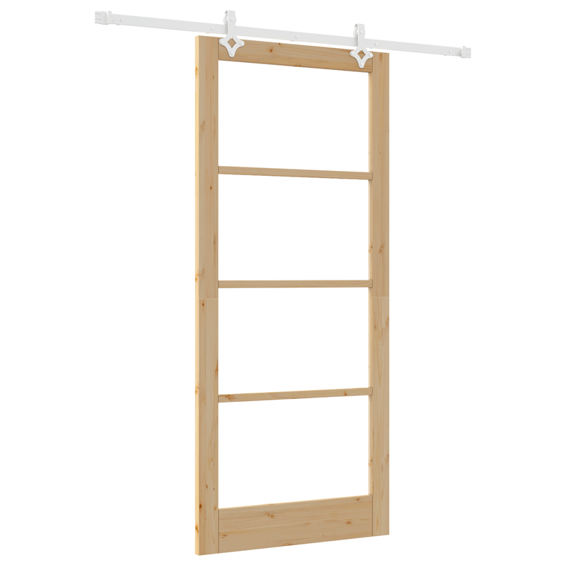 Casa si Gradina - Constructii - Usi interior, exterior si garaj - Usi interior - Usa glisanta  cu set de hardware 93x211 cm lemn masiv de pin - Infinity.ro