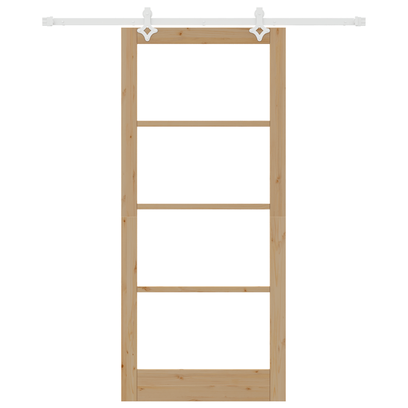 Casa si Gradina - Constructii - Usi interior, exterior si garaj - Usi interior - Usa glisanta  cu set de hardware 93x211 cm lemn masiv de pin - Infinity.ro