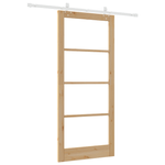 Casa si Gradina - Constructii - Usi interior, exterior si garaj - Usi interior - Usa glisanta  cu set de hardware 93x211 cm lemn masiv de pin - Infinity.ro